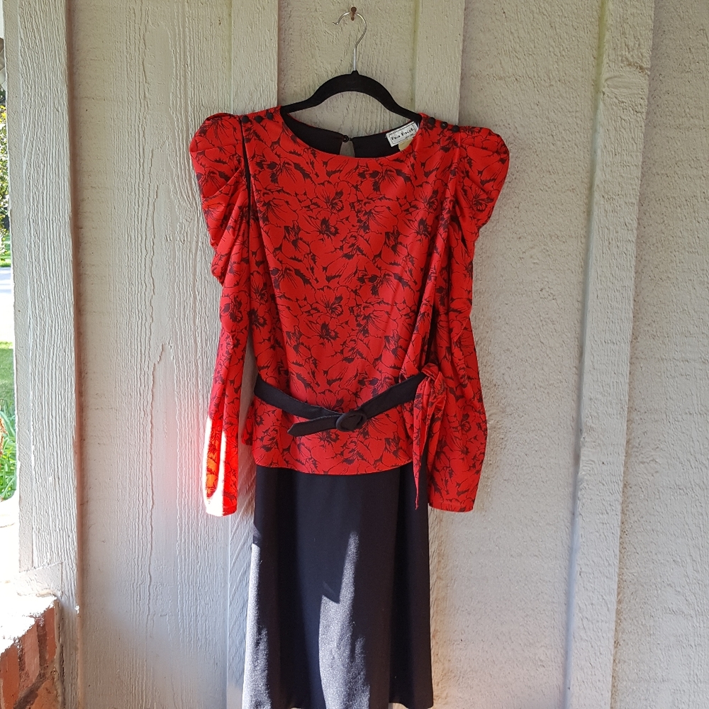 Vintage 80s Pea Patch Brand Dress SZ 5